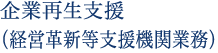 企業再生支援(経営革新等支援機関業務)
